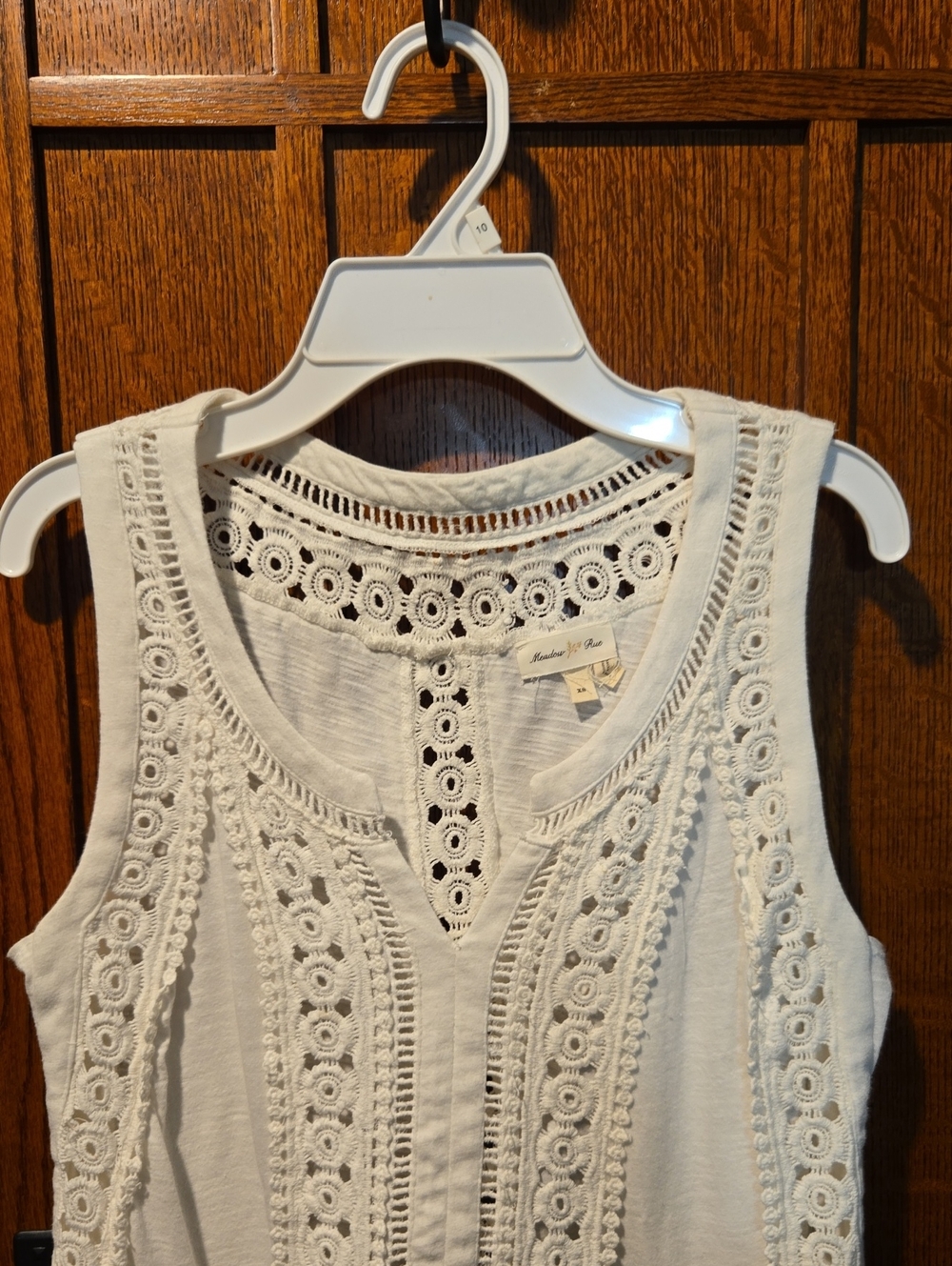 Meadow Rue Size Xsmall Crocheted Top - Picture 2 of 6